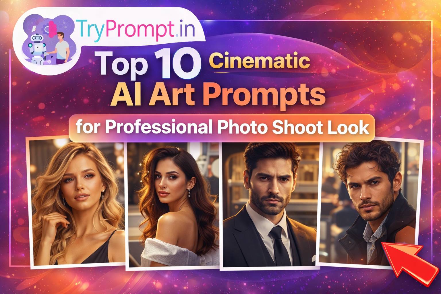 Top 10 Cinematic AI Art Prompts for Professional Photo Shoot Look