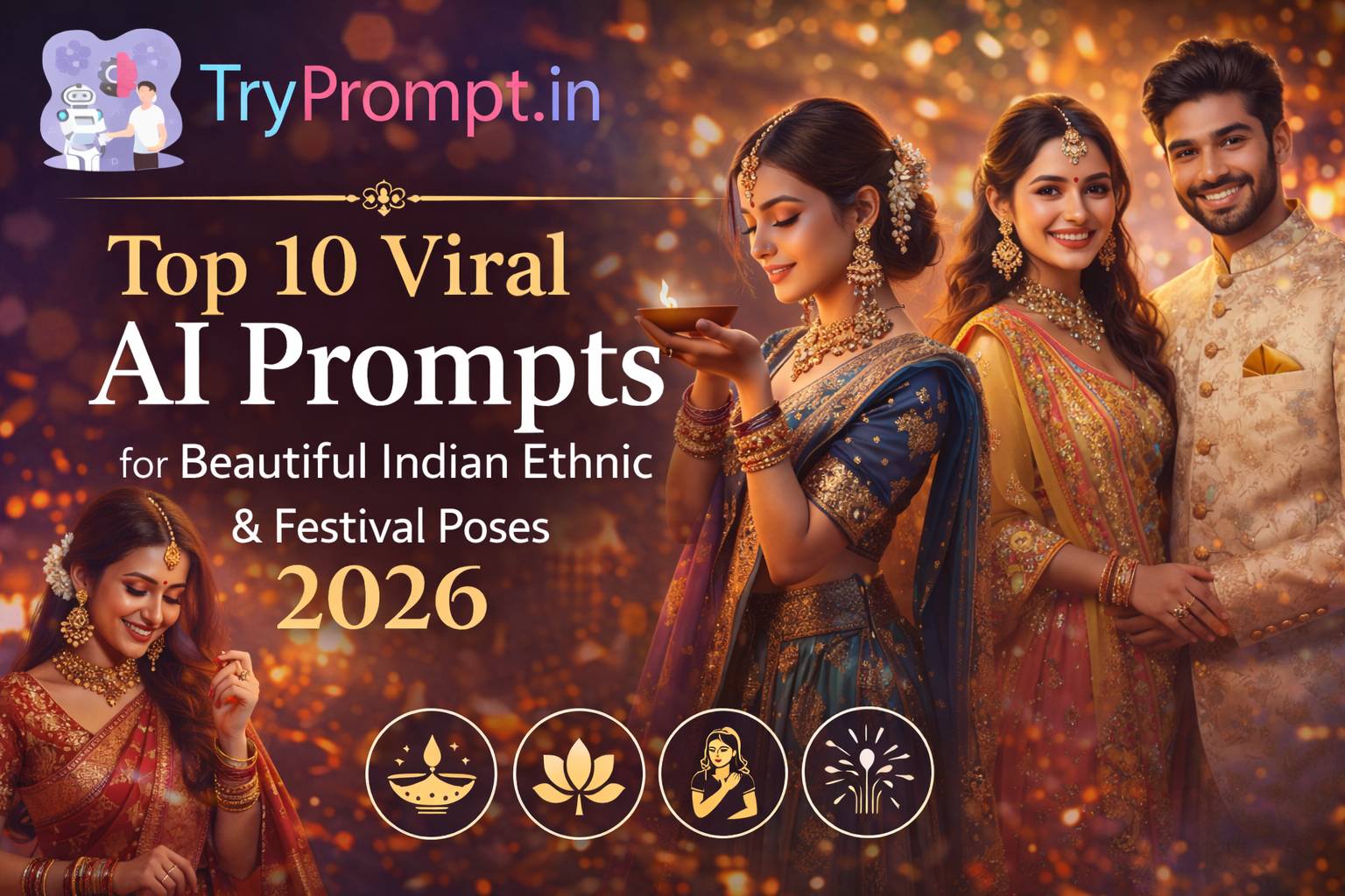 Top 10 Viral AI Prompts for Beautiful Indian Ethnic & Festival Poses 2026